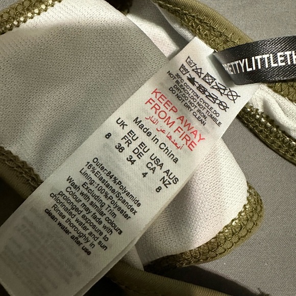 Brand new Shape Olive Cut Out Detail Branded Trim Bikini set - Picture 3 of 4